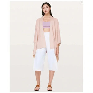LULULEMON - Dreamweaver Wrap in Heathered Misty Pink Cashmere Blend